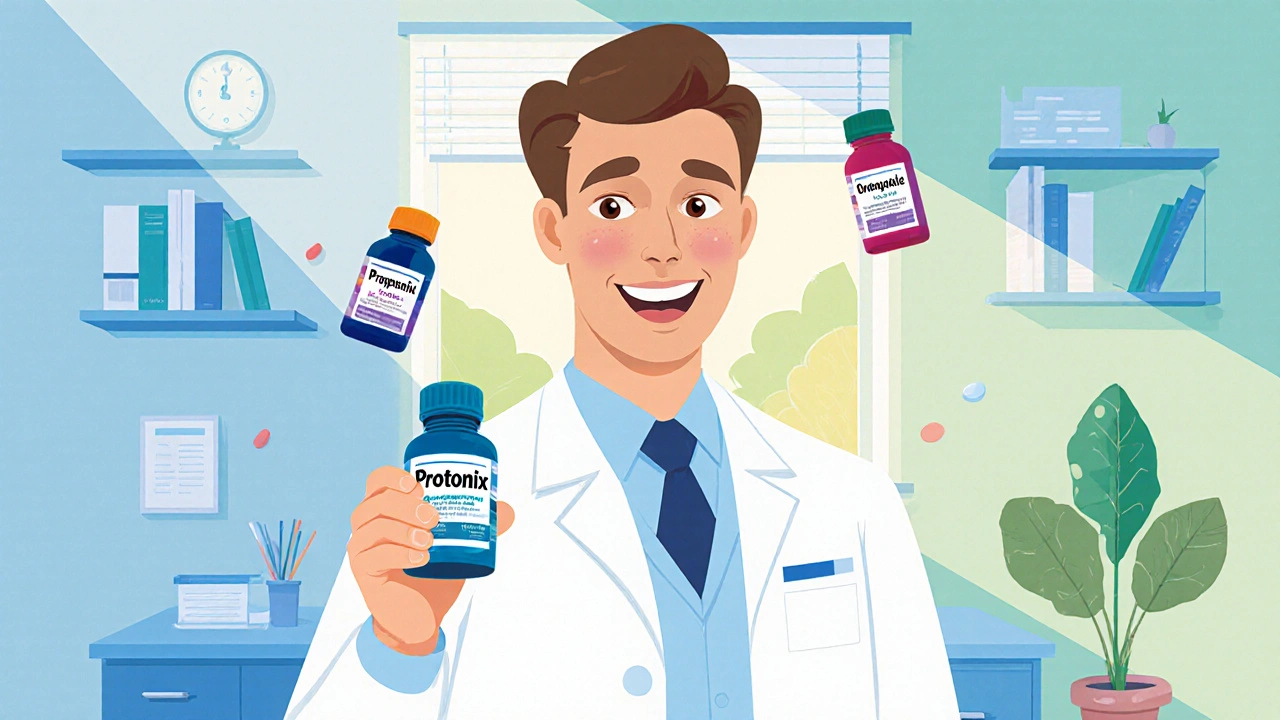 Protonix (Pantoprazole) vs Alternative Acid‑Reducer Medications - Detailed Comparison