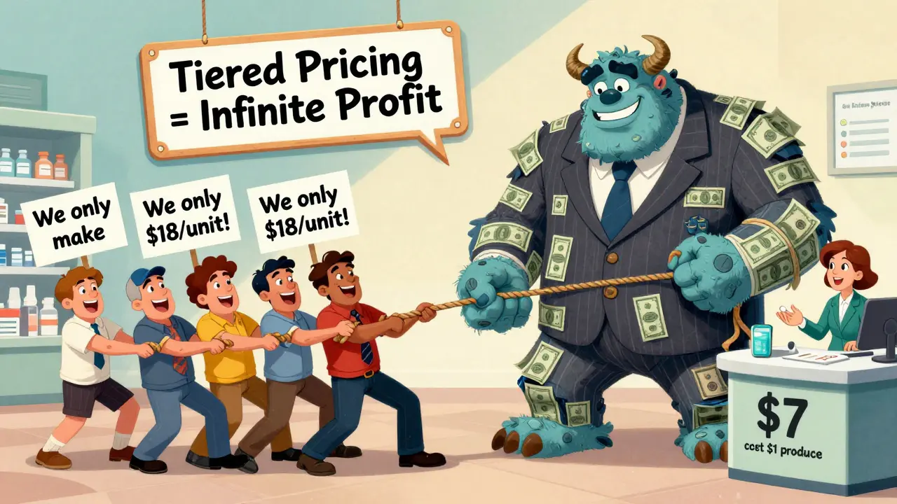 Generic drug makers struggling in a tug-of-war against corporate giants profiting from tiered pricing.